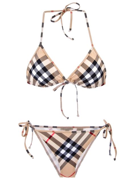 burberry swim top|Burberry bikini model.